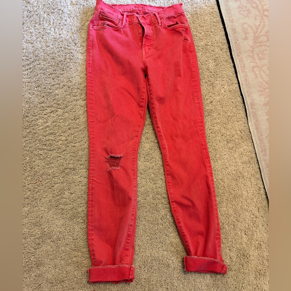Red Mother Jeans